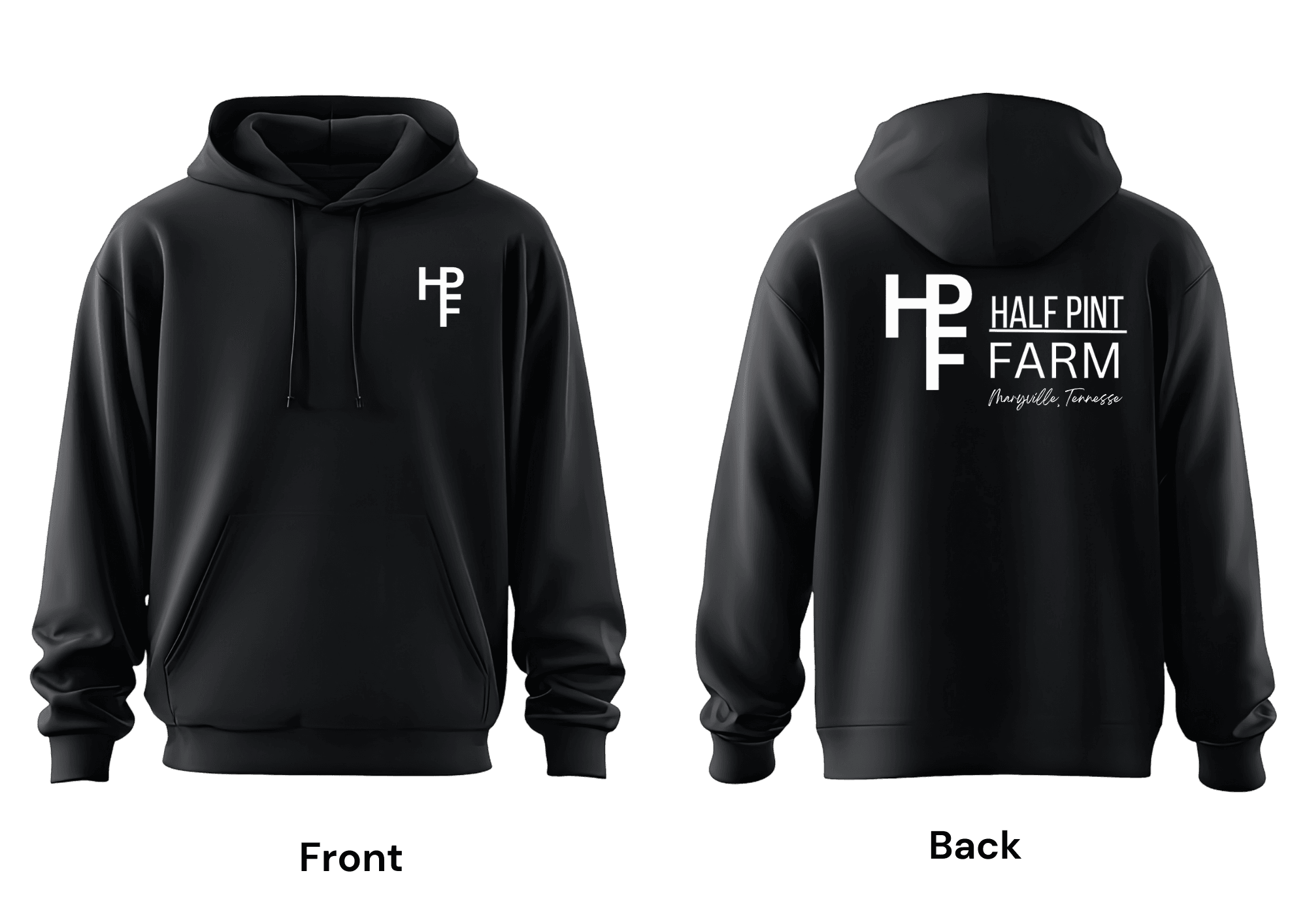 Half Pint Farm Hoodie - Comfortable farm-branded hoodie from Half Pint Farm